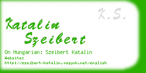 katalin szeibert business card